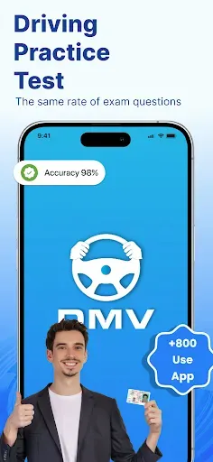 Скриншот 1 — DMV Permit Practice Test 2026