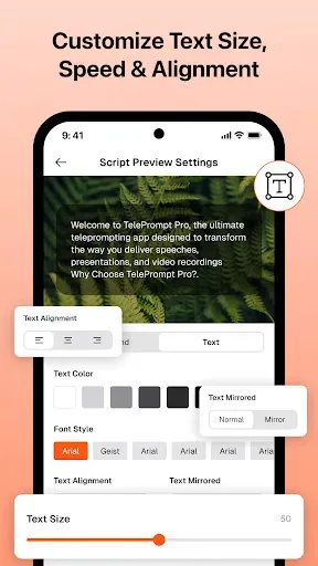 Скриншот 3 — Teleprompter For Video & Audio