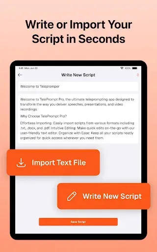 Скриншот 6 — Teleprompter For Video & Audio