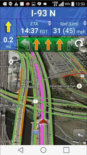 Скриншот 1 — SmartTruckRoute Truck GPS Navi