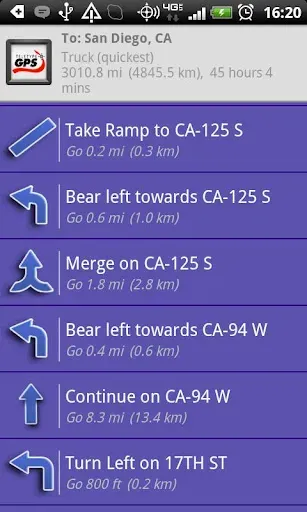 Скриншот 2 — SmartTruckRoute Truck GPS Navi