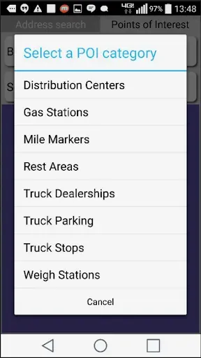 Скриншот 4 — SmartTruckRoute Truck GPS Navi