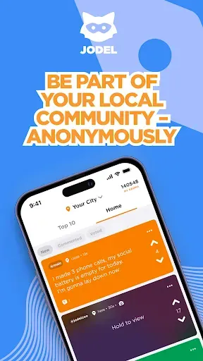Скриншот 1 — Jodel: Hyperlocal Community