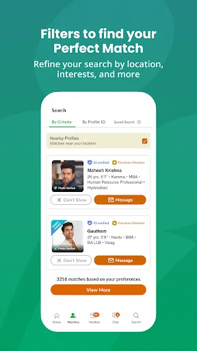 Скриншот 6 — Telugu Matrimony-Matrimony App