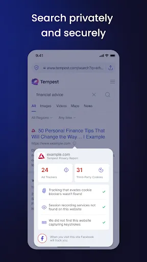 Скриншот 3 — Tempest Secure Web Browser