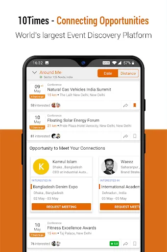 Скриншот 1 — 10times- Find Events & Network