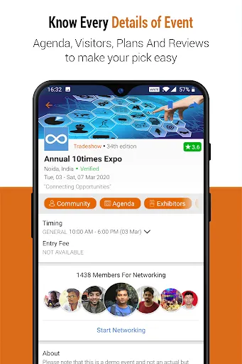 Скриншот 3 — 10times- Find Events & Network