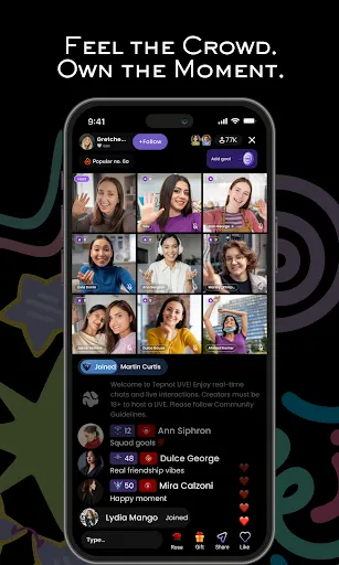 Скриншот 3 — Tepnot: Posts, Live, Messenger