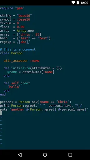 Скриншот 1 — Termux:Style