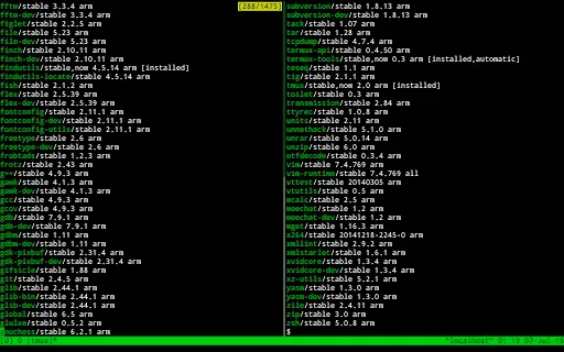 Скриншот 6 — Termux