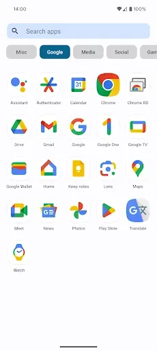 Скриншот 1 — Nova Launcher Lifetime Prime