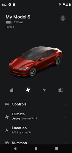 Скриншот 1 — Tesla