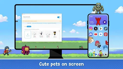 Скриншот 1 — Floatoon: Create Shimeji Pets