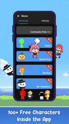 Скриншот 4 — Floatoon: Create Shimeji Pets