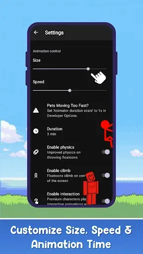 Скриншот 7 — Floatoon: Create Shimeji Pets