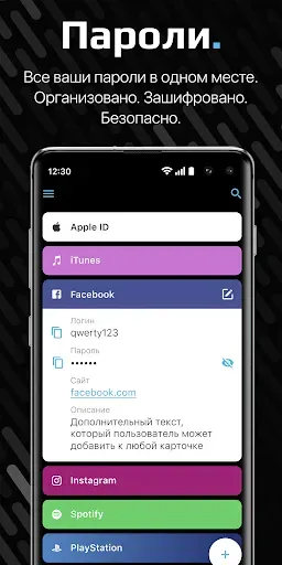 Скриншот 3 — Secure X - Менеджер паролей
