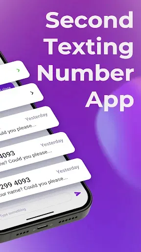 Скриншот 2 — TextNumber: Talk with Text App