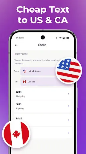 Скриншот 5 — TextNumber: Talk with Text App