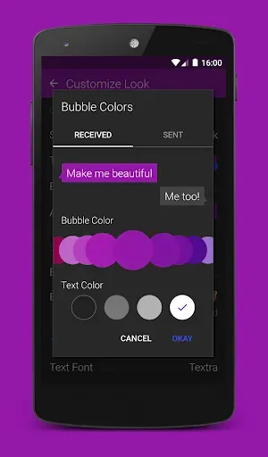 Скриншот 2 — Textra SMS