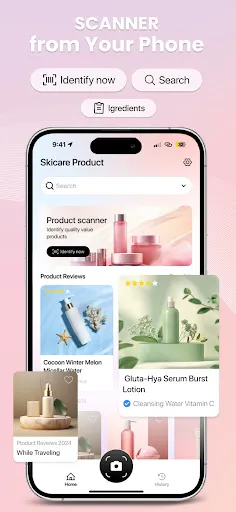 Скриншот 1 — Skincare - AI Cosmetic Scanner