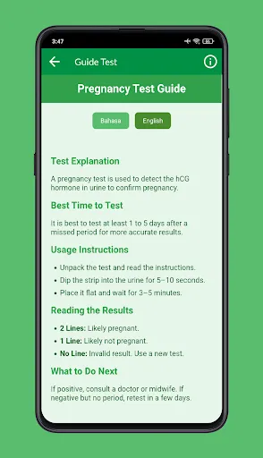 Скриншот 5 — Pregnancy Test Checker