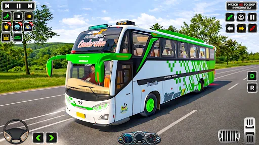 Скриншот 1 — City Bus Transport Bus Game