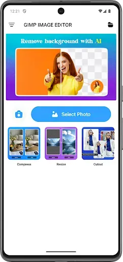 Скриншот 1 — GiMP IMAGE EDITOR