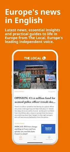 Скриншот 1 — The Local - News in English