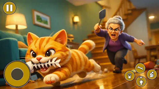 Скриншот 2 — Granny VS Bad Cat prankster 3d