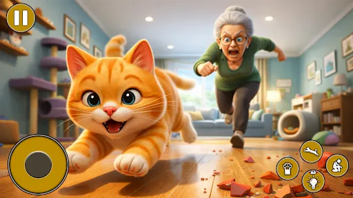 Скриншот 5 — Granny VS Bad Cat prankster 3d