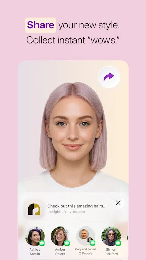 Скриншот 4 — HairHunt: AI Hairstyle Try-On