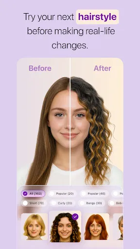 Скриншот 8 — HairHunt: AI Hairstyle Try-On