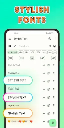 Скриншот 2 — Stylish Text - Fonts Keyboard