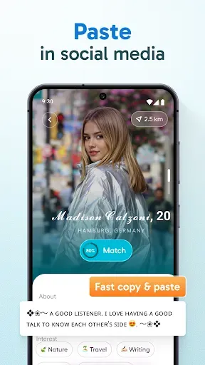 Скриншот 6 — Blue Words, Stylish Fonts text