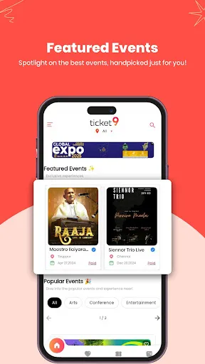 Скриншот 1 — Ticket9 | Discover live events