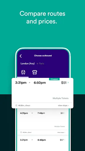 Скриншот 3 — Trainline: Train travel Europe