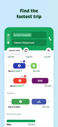 Скриншот 4 — Transit - Subway & Bus Times