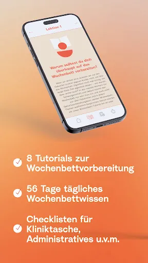 Скриншот 2 — the weeks - die Wochenbett-App