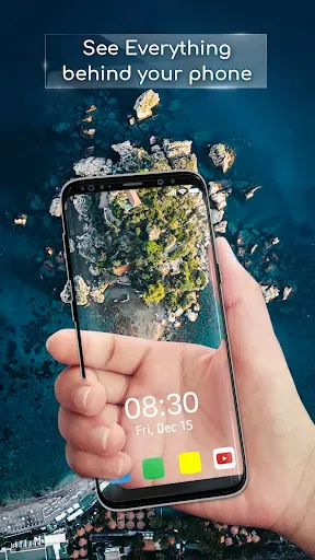 Скриншот 1 — Прозрачный телефон: живые обои