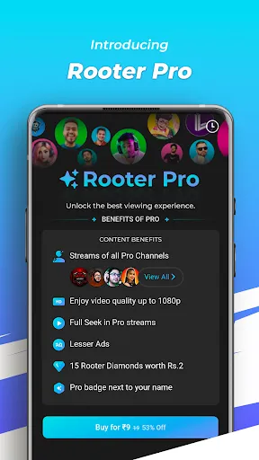 Скриншот 1 — Rooter: Watch Gaming & Esports