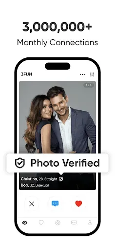 Скриншот 2 — 3Fun: Couples & Singles Dating