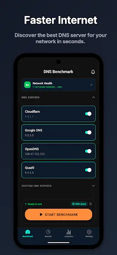 Скриншот 1 — DNS Benchmark: Speed Test