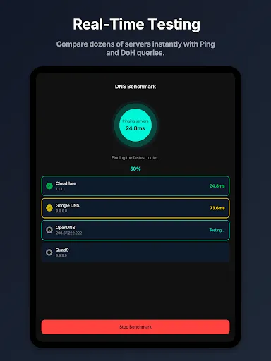 Скриншот 8 — DNS Benchmark: Speed Test