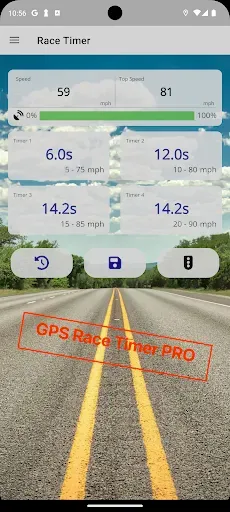 Скриншот 2 — GPS Race Timer