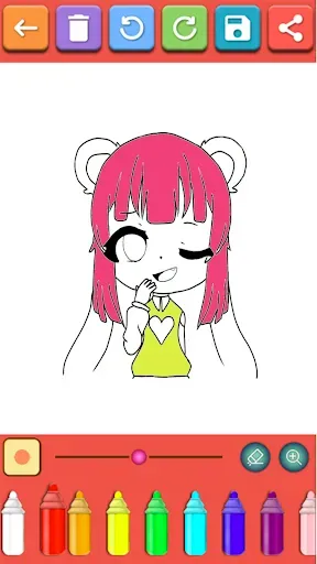 Скриншот 2 — Gacha Chibi Coloring Book