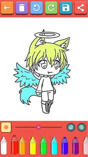 Скриншот 5 — Gacha Chibi Coloring Book