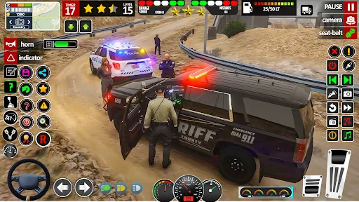 Скриншот 3 — Police Car Chase Games 2024