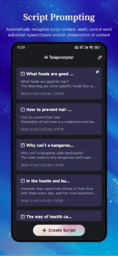 Скриншот 5 — AI Teleprompter - Video Script