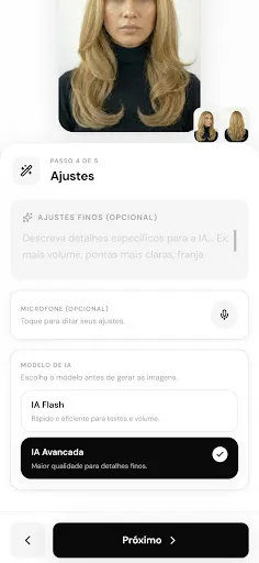 Скриншот 4 — Provador de Cabelo