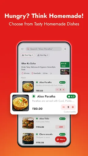 Скриншот 2 — TiffiT- HomeMade Food Delivery